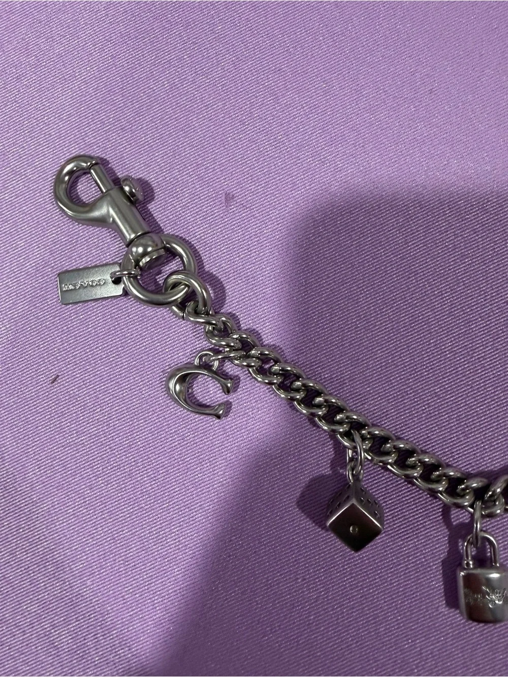 Coach silver bag